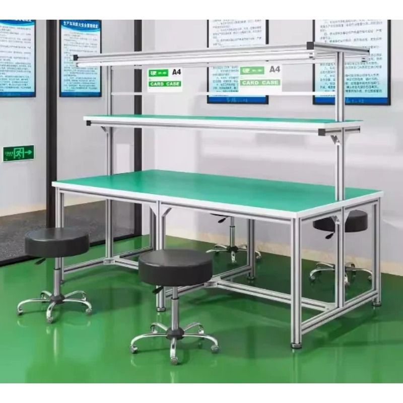 맞춤형 목공 작업대 이중 레이어 이동식 작업대 평면 의 - Electronics Repair Table 리뷰 및 가격