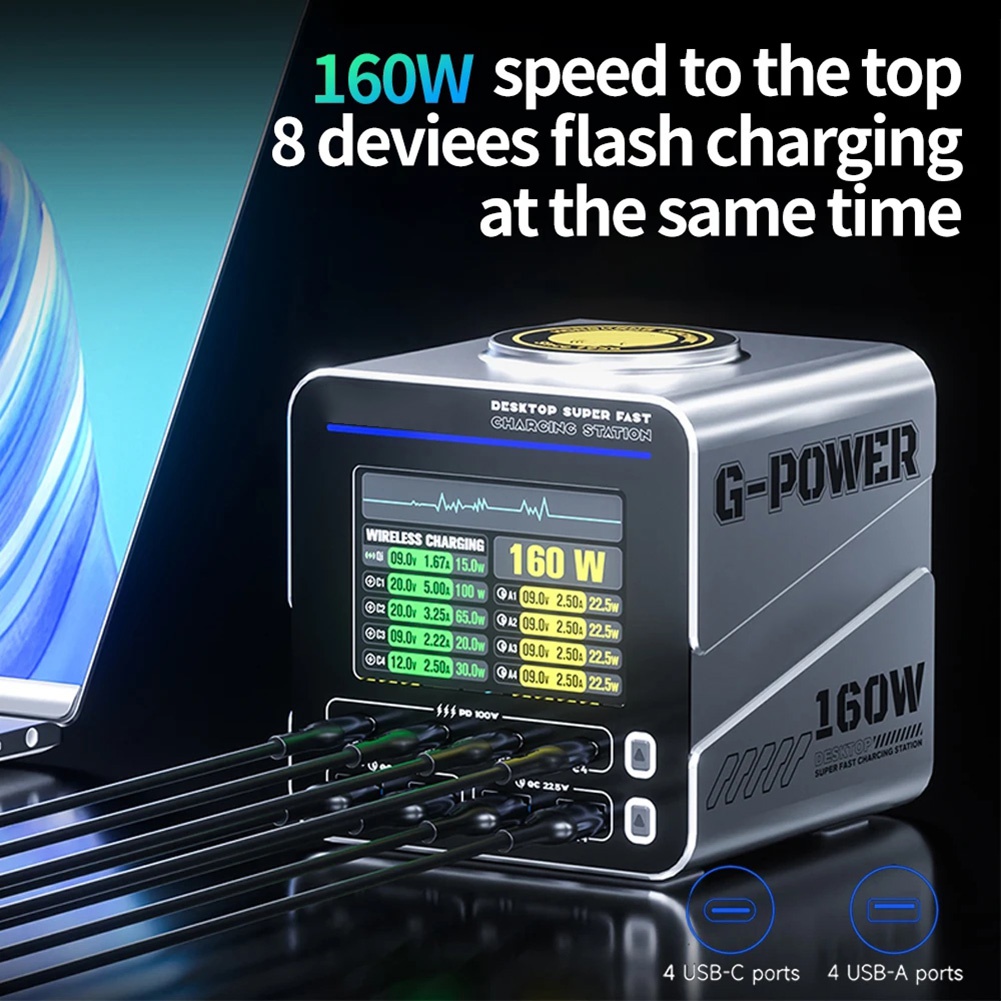 newA10R 160W 8포트 GaN 고속 충전기 도구 - Electronics Repair Tools And Equipment 리뷰 및 가격