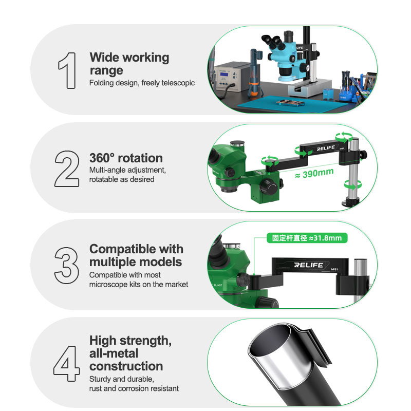 릴라이프 MS1 360 °   회전 접이식 스탠드 스윙 - Electronics Repair Table 리뷰 및 가격