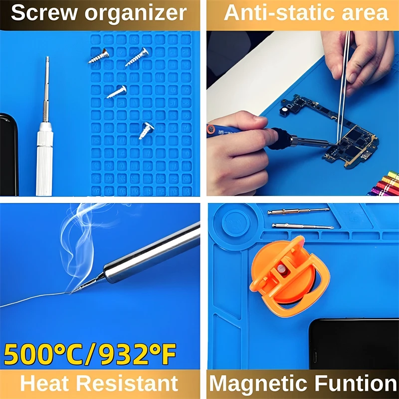 실리콘 납땜 매트 ESD 정전기 방지 단열 마더보드,  - Electronics Repair Table 리뷰 및 가격