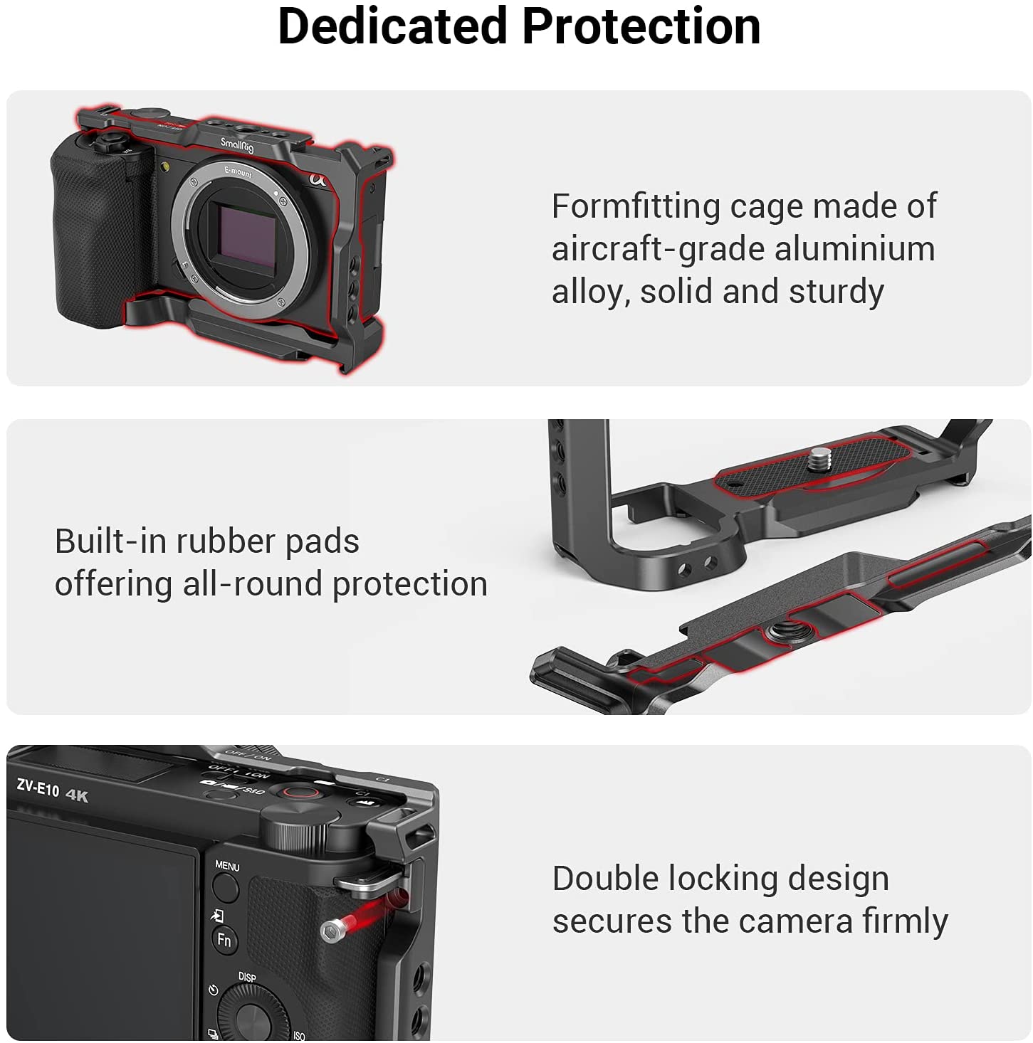 SmallRig-소니 ZVE10 카메라 케이지 실리콘  - Sony Camera A6400 리뷰 및 가격